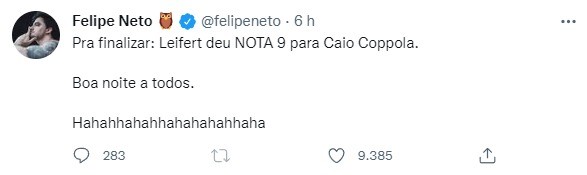 Felipe Neto rebate Tiago Leifert após ser chamado de \"gente inferior\"