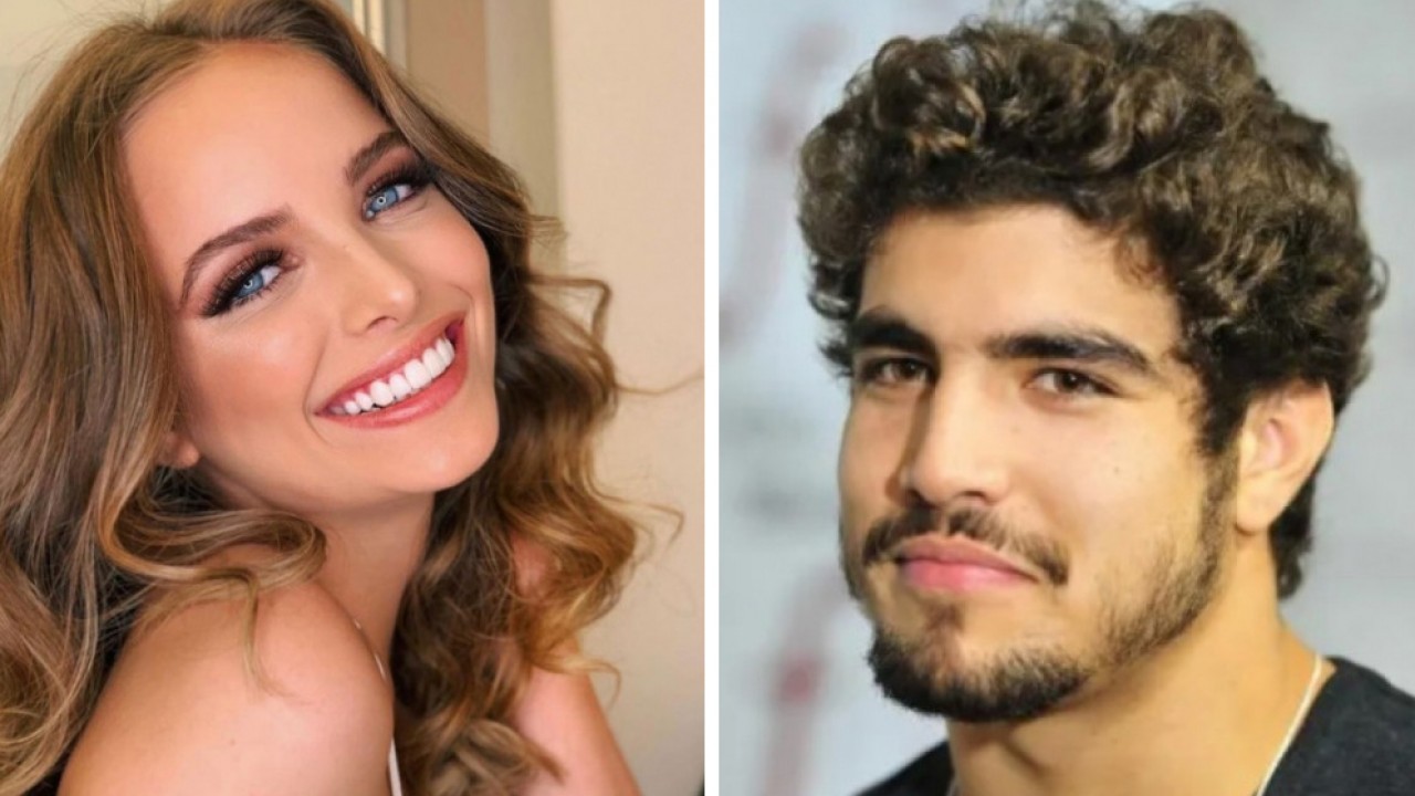 Namorada de Caio Castro surpreende e mostra bumbum do ator na web