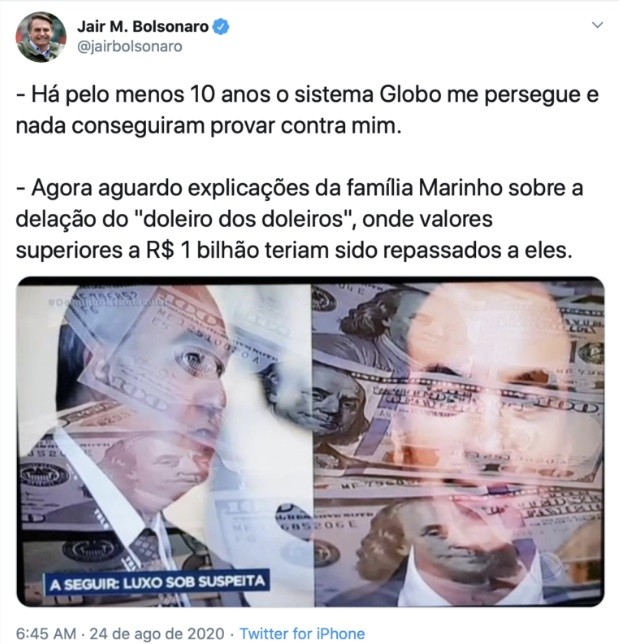5 vezes que Bolsonaro atacou a Globo e recebeu resposta até de William Bonner no JN