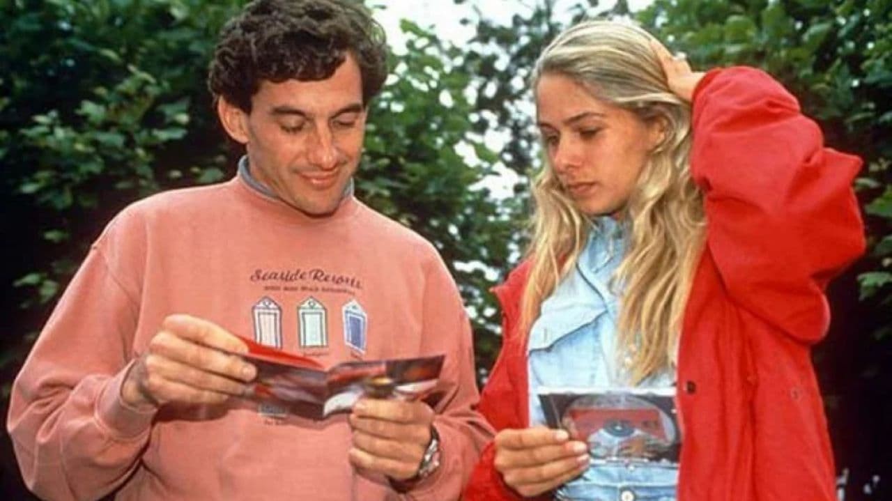 Ayrton Senna e Adriane Galisteu na época em que namoraram