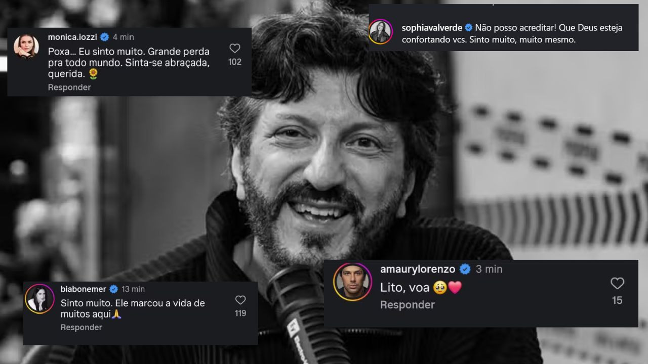Famosos lamentam morte de Lito Sousa após homenagem emocionante da esposa