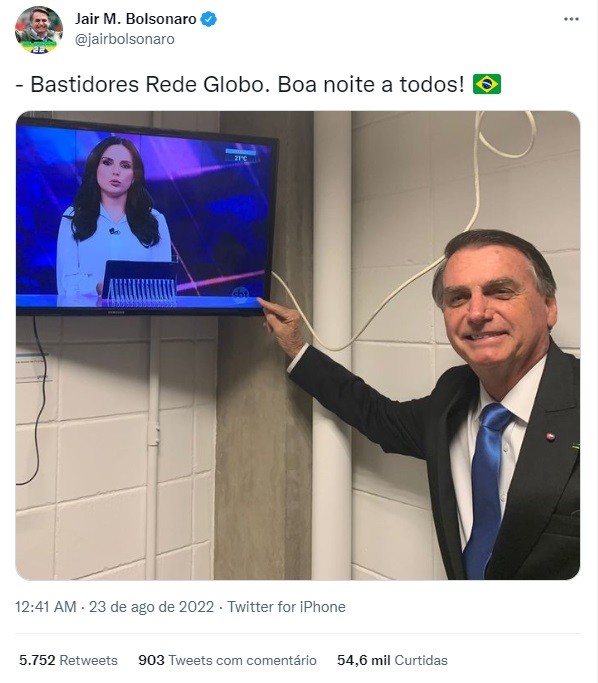 Jair Bolsonaro zomba de Globo nos bastidores com TV no SBT