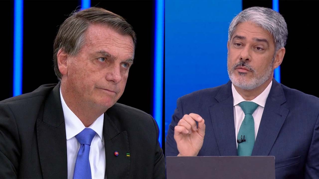 Jornal Nacional com Bolsonaro foi mais visto em 2022 que em 2018