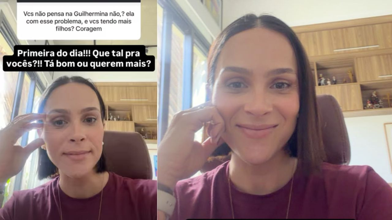 Grávida do 7º filho, Letícia Cazarré expõe ataque envolvendo Maria Guilhermina e ironiza