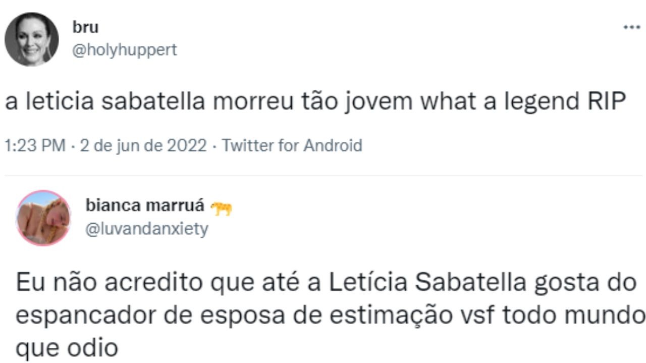 Letícia Sabatella é cancelada após opinião polêmica: \"Tomou o mesmo que a Regina Duarte?\"