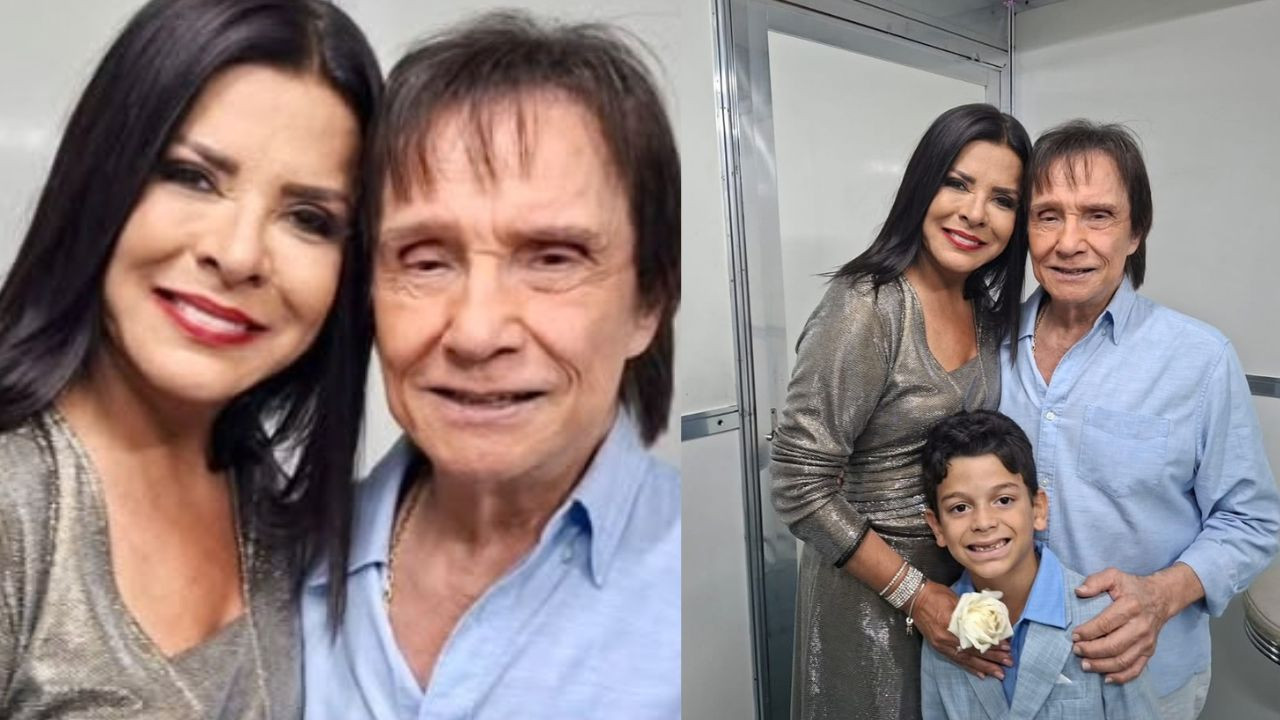 Roberto Carlos conhece filho de Mara Maravilha e reação chama atenção