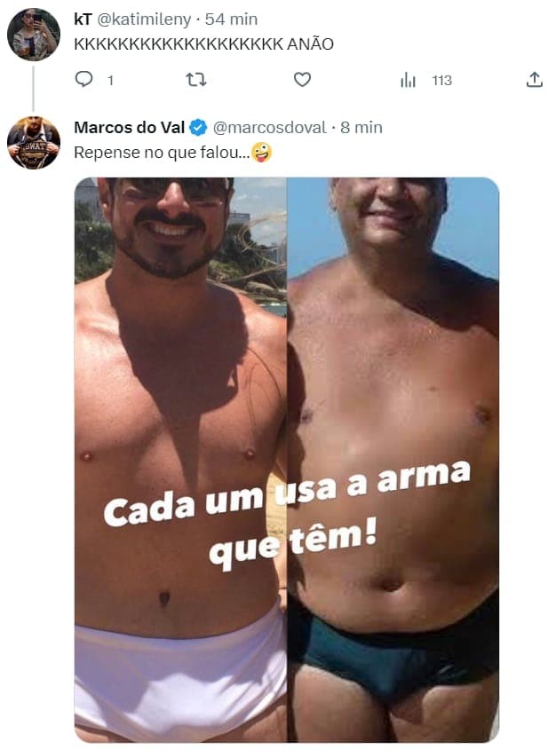 Marcos do Val compara volume na sunga com Flávio Dino e ganha apelido