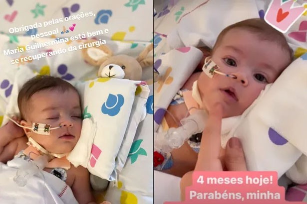 Esposa de Juliano Cazarré atualiza estado de saúde da filha
