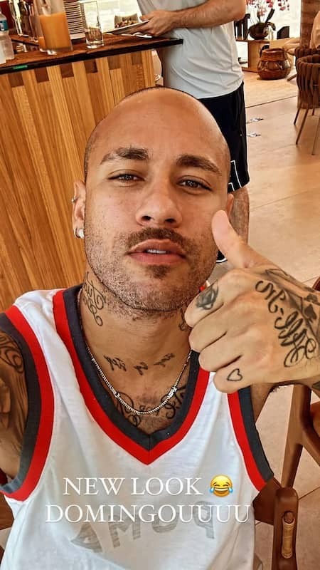 Neymar surge careca e divide opiniões na web