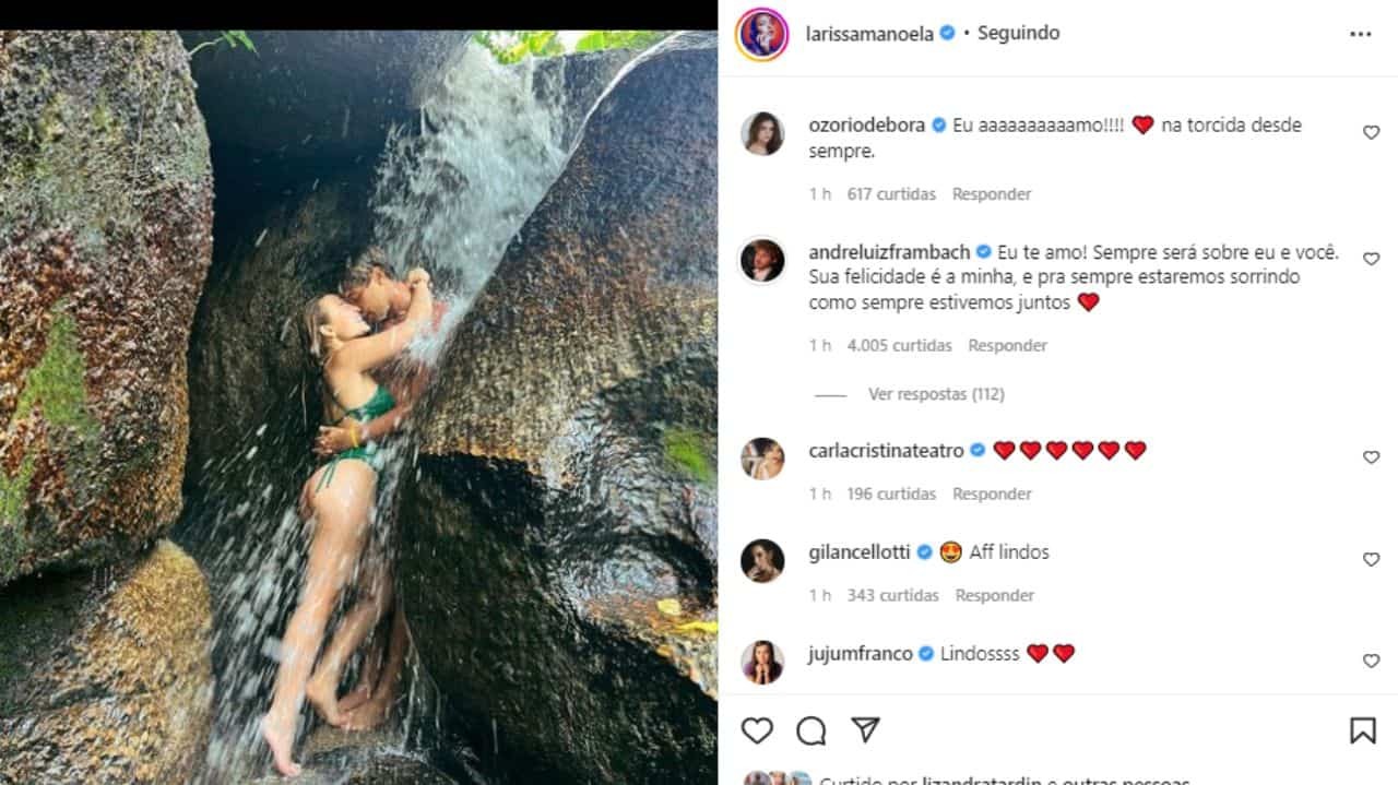 Post de Larissa Manoela com André Luiz Frambach no Instagram