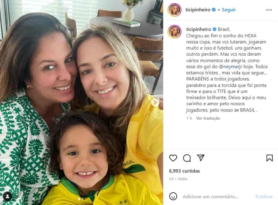 Famosos lamentam derrota do Brasil na Copa: \"Tô Tite\"