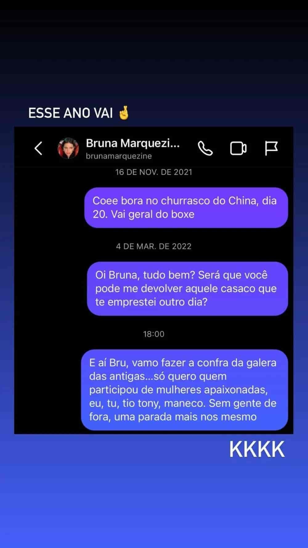 Ator de Mulheres Apaixonadas se explica após expor mensagens a Bruna Marquezine