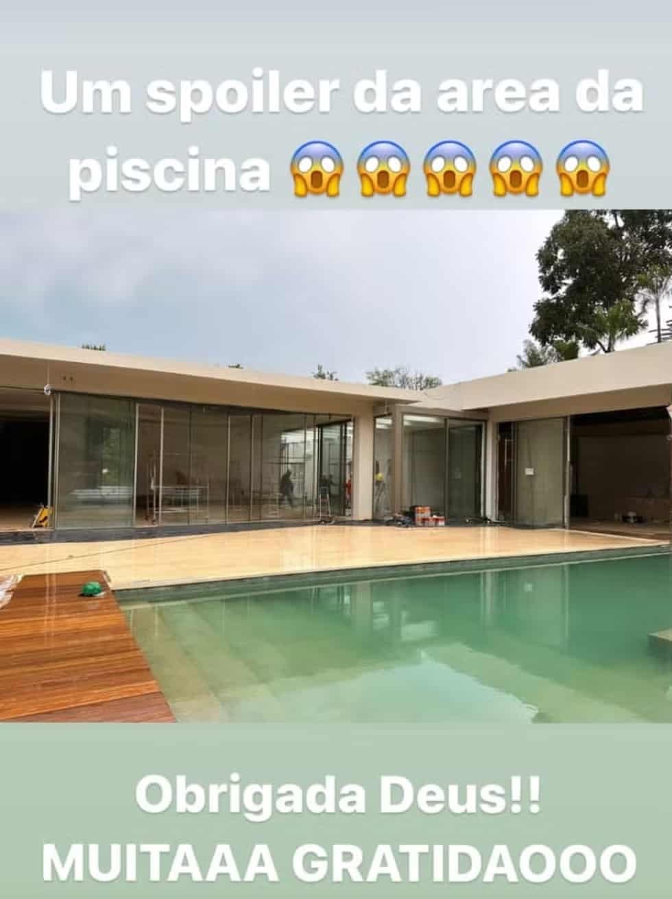 Virgínia Fonseca mostra piscina em nova mansão; veja foto