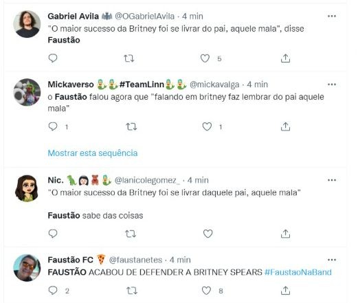 Faustão defende Britney Spears e critica pai da cantora: \"Aquela mala\"