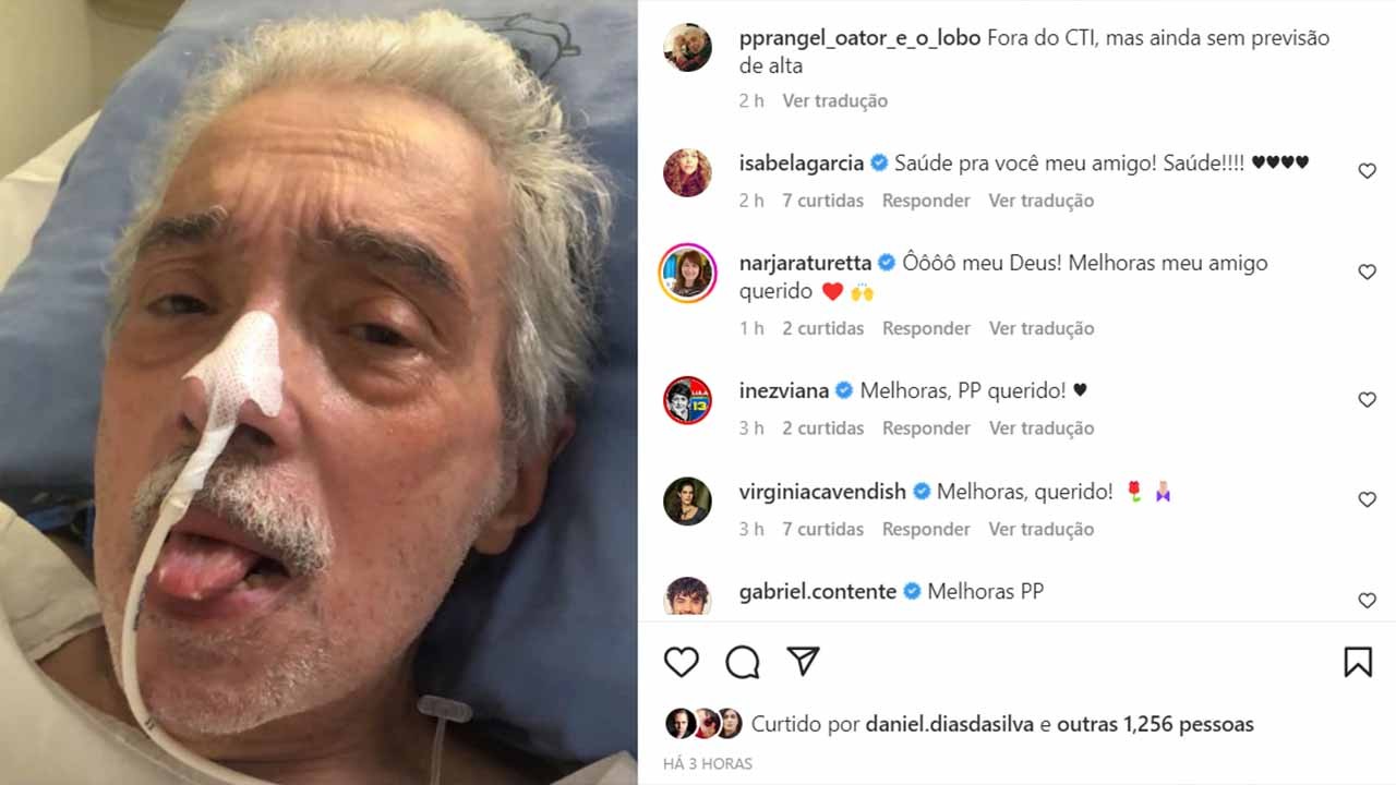 Doente há mais de 20 anos, ator posta foto em hospital