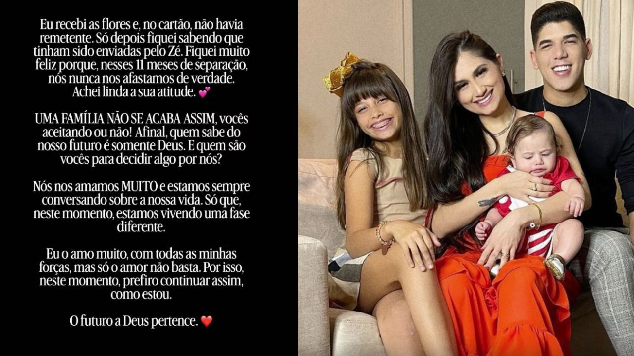 Zé Vaqueiro surpreende ex com flores e Ingra Soares admite: \"Eu o amo muito\"