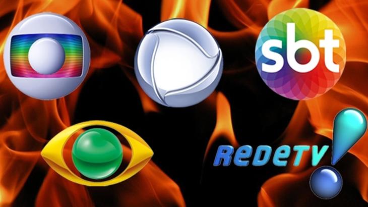 Globo, Record, SBT, Band e RedeTV!