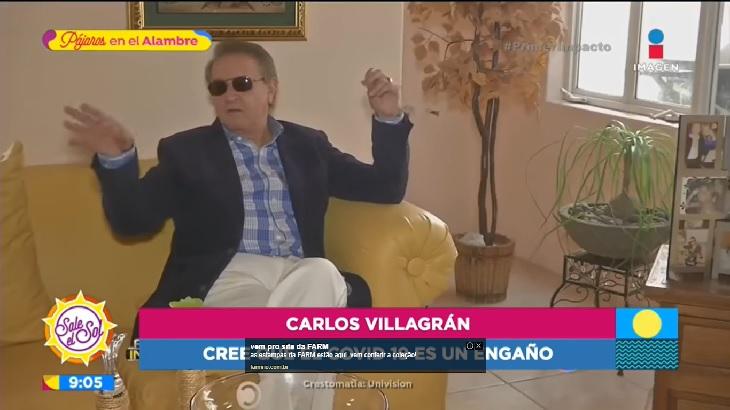 Carlos Villagrán em entrevista no México