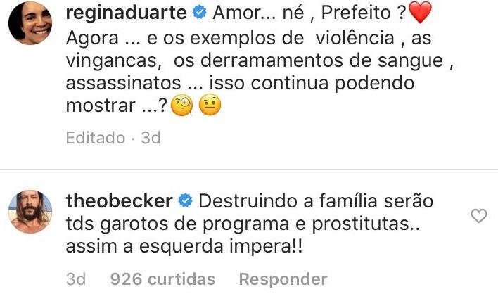 Theo Becker dispara sobre beijo gay: “Serão todos garotos de programa e prostitutas”
