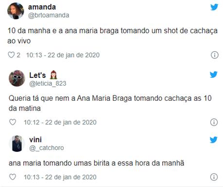 Ana Maria Braga surpreende ao beber cachaça ao vivo no Mais Você