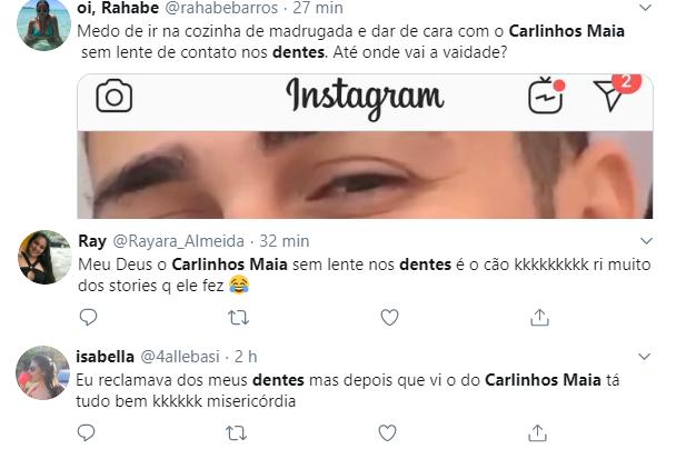 Carlinhos Maia mostra seus dentes naturais e choca internautas: \"Medo\"