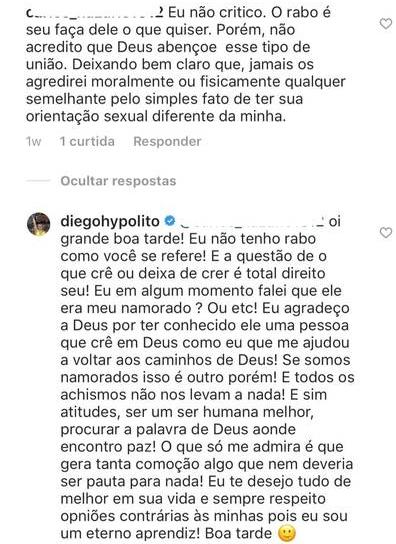 Diego Hypólito rebate ataques homofóbicos sobre namoro com Marcus: \"Não é modismo\"