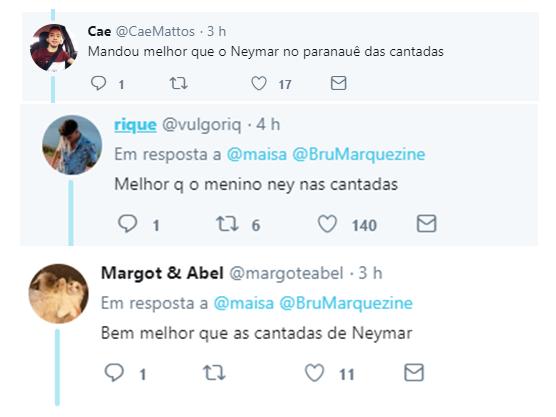 Maisa faz \"cantada\" com terremoto para Bruna Marquezine e fãs reagem: \"Melhor que o Neymar\"