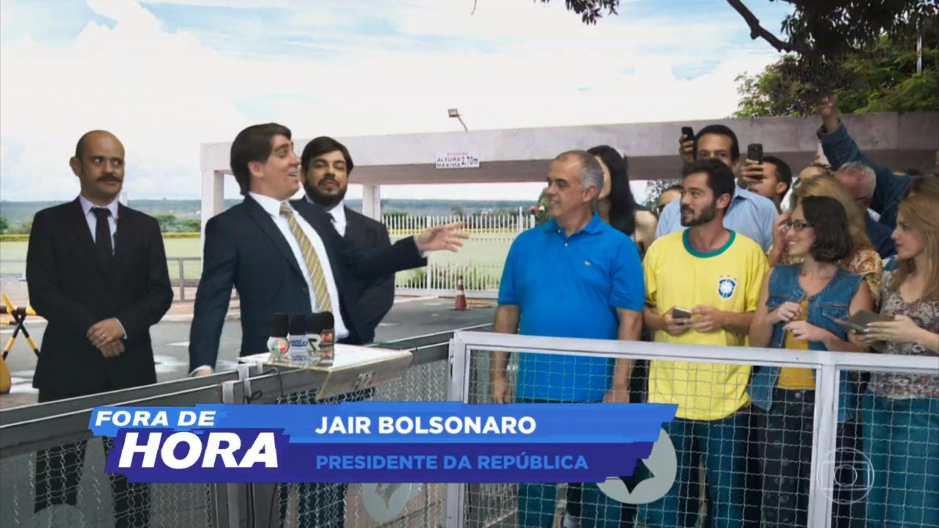 No Fora de Hora, Marcelo Adnte faz sátira ao Bolsonaro