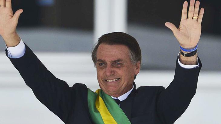 Bolsonaro durante posse presidencial