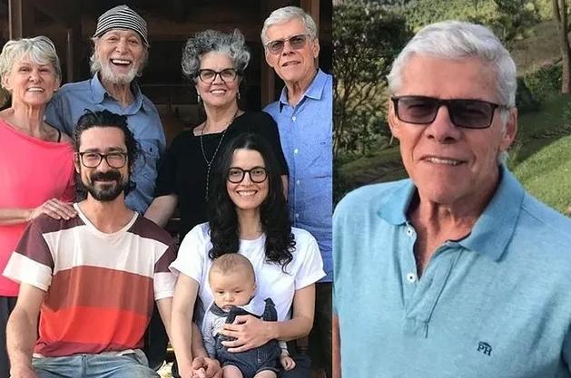 José Mayer surge em foto rara ao lado da família após se recuperar de doença