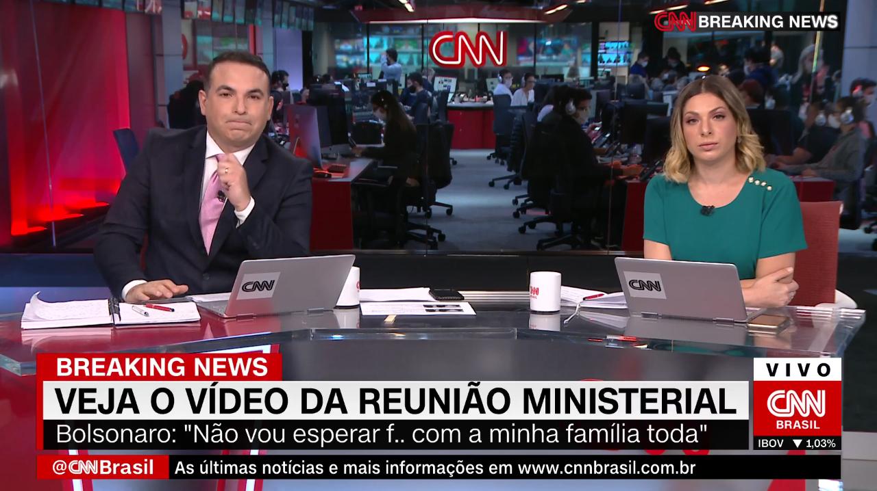 Reinaldo Gottino e Daniela Lima na CNN