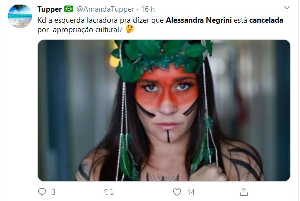 Alessandra Negrini se fantasia de índia em bloco de SP e é \"cancelada\"