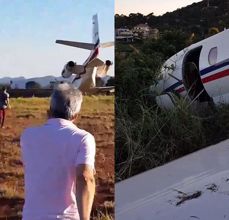 Avião que transportava Dj Alok derrapa na pista