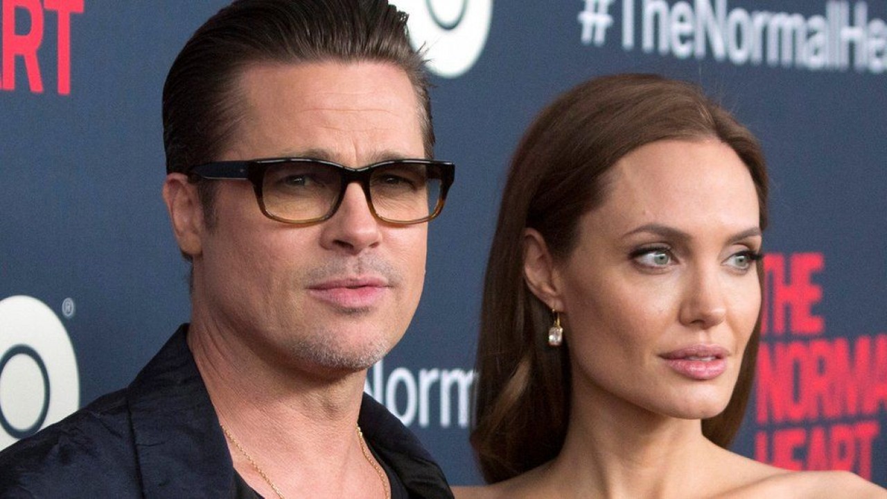 BRad Pitt e Angelina Jolie juntos em festa