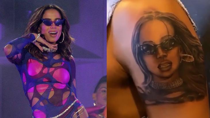 Anitta e tatuagem de MC Andinho