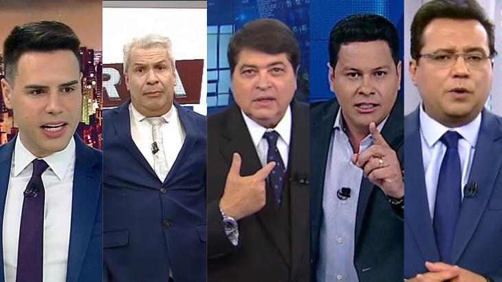 Luiz Bacci, Sikêra Junior, Datena, Marcão do Povo e Geraldo Luis