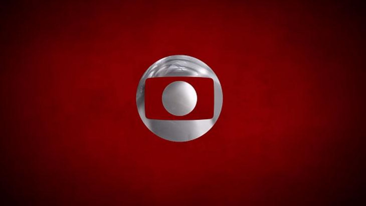 Logo da Globo e fundo vermelho 