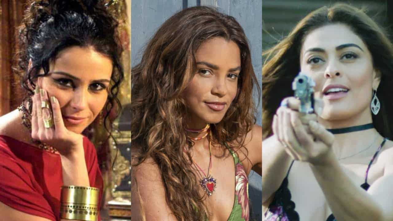 Giovanna Antonelli em O Clone, Lucy Alves em Travessia e Juliana Paes em A Força do Querer