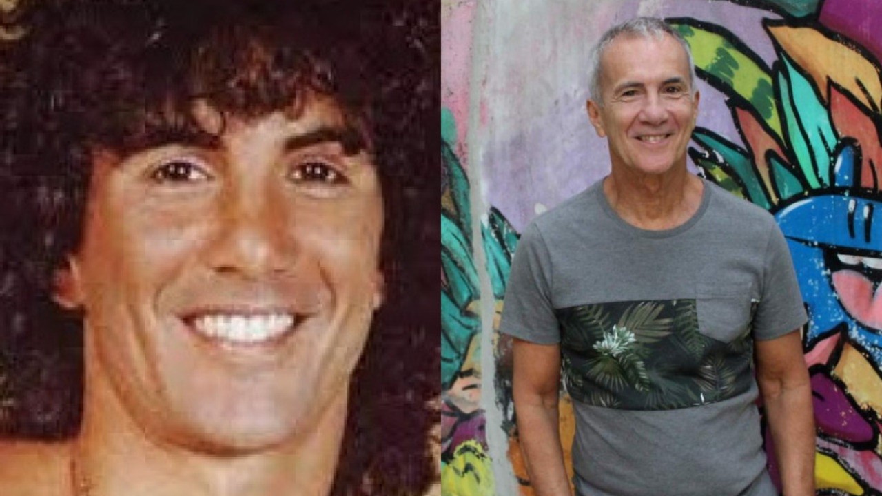 À esquerda, o cantor Marcelo na década de 1980; à direita, o artista hoje, aos 67 anos