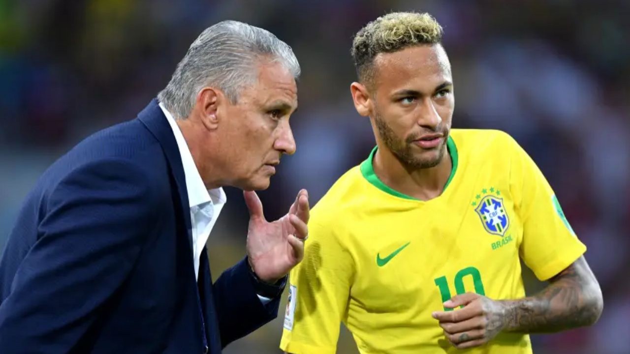 Tite conversa com Neymar
