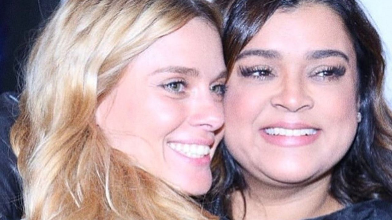 Carolina Dieckmann e Preta Gil em foto publicada no Instagram: atriz postou mensagem para homenagear amiga