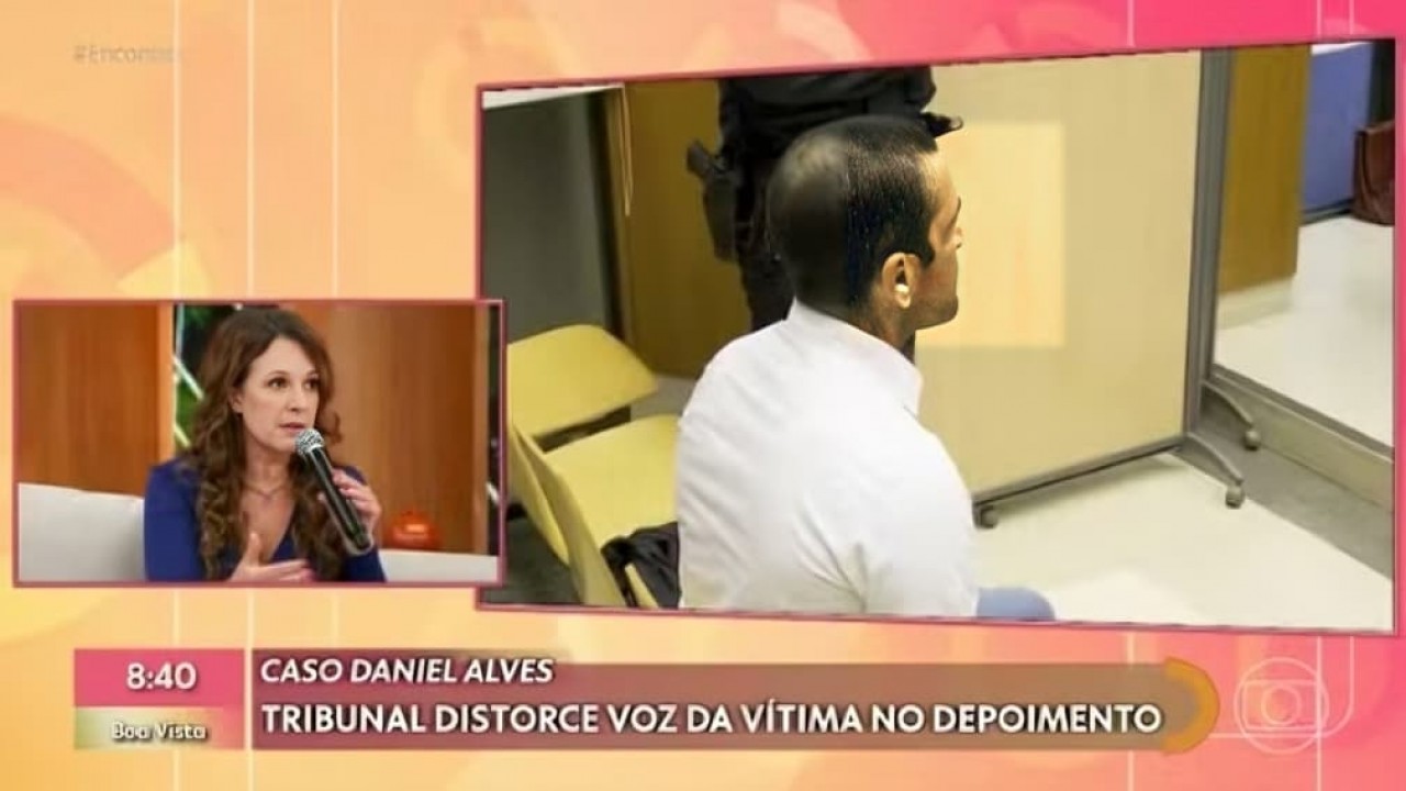 Promotora ao vivo na Globo explicando caso