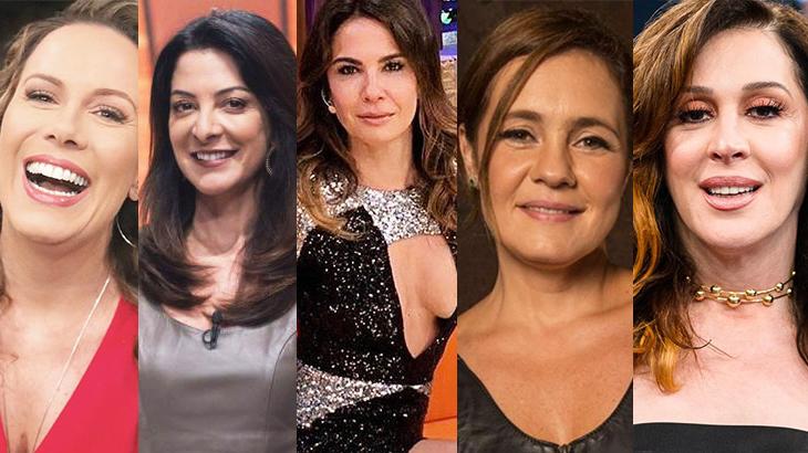 Adriana Esteves, Regina Volpato, Cláudia Raia, Ana Paula Padrão e Luciana Gimenez
