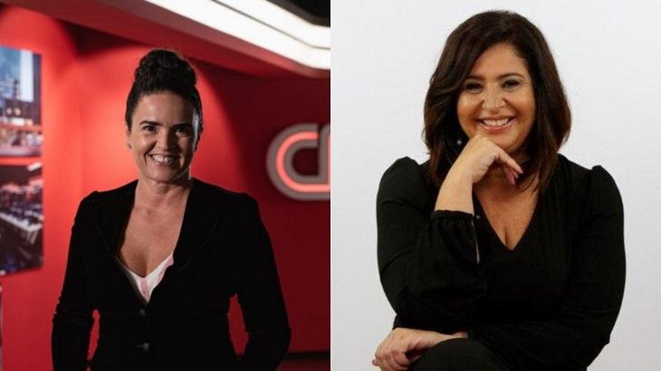 Novas diretoras da CNN Brasil e da GloboNews em montagem de foto