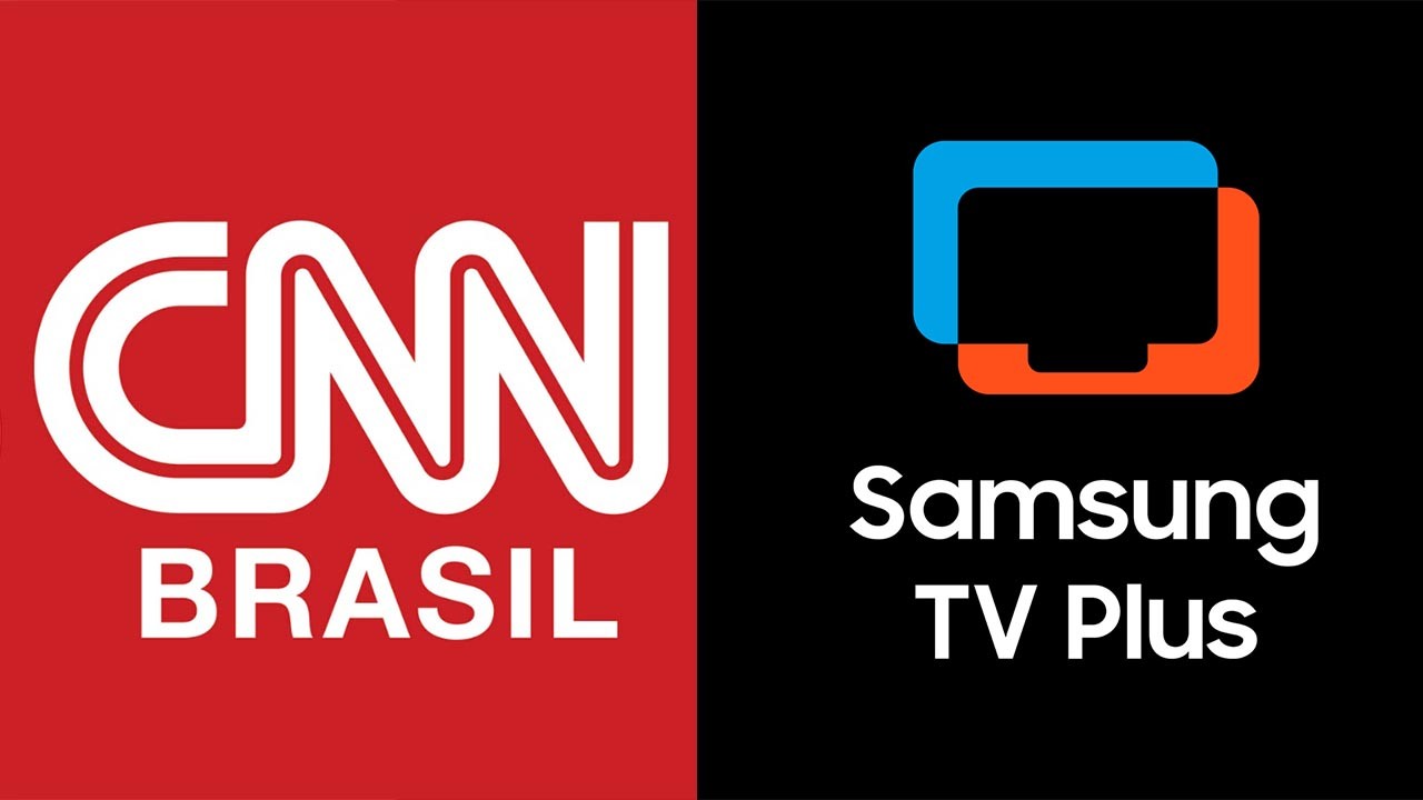 logotipo da CNN Brasil e Samsung TV em montagem do NaTelinha