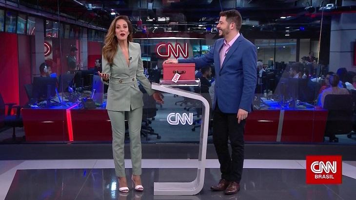 Evaristo Costa e Monalisa Perrone na CNN Brasil