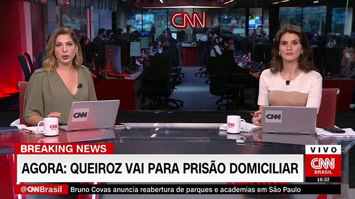 CNN Brasil é a primeira emissora a noticiar prisão domiciliar de Fabrício Queiroz