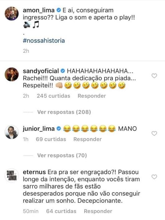 Integrantes da Família Lima satirizam fãs que não conseguiram ingressos de Sandy & Junior