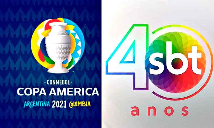 Logo da Copa América e SBT