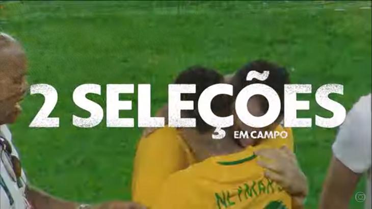 Renato Augusto abraçando Neymar